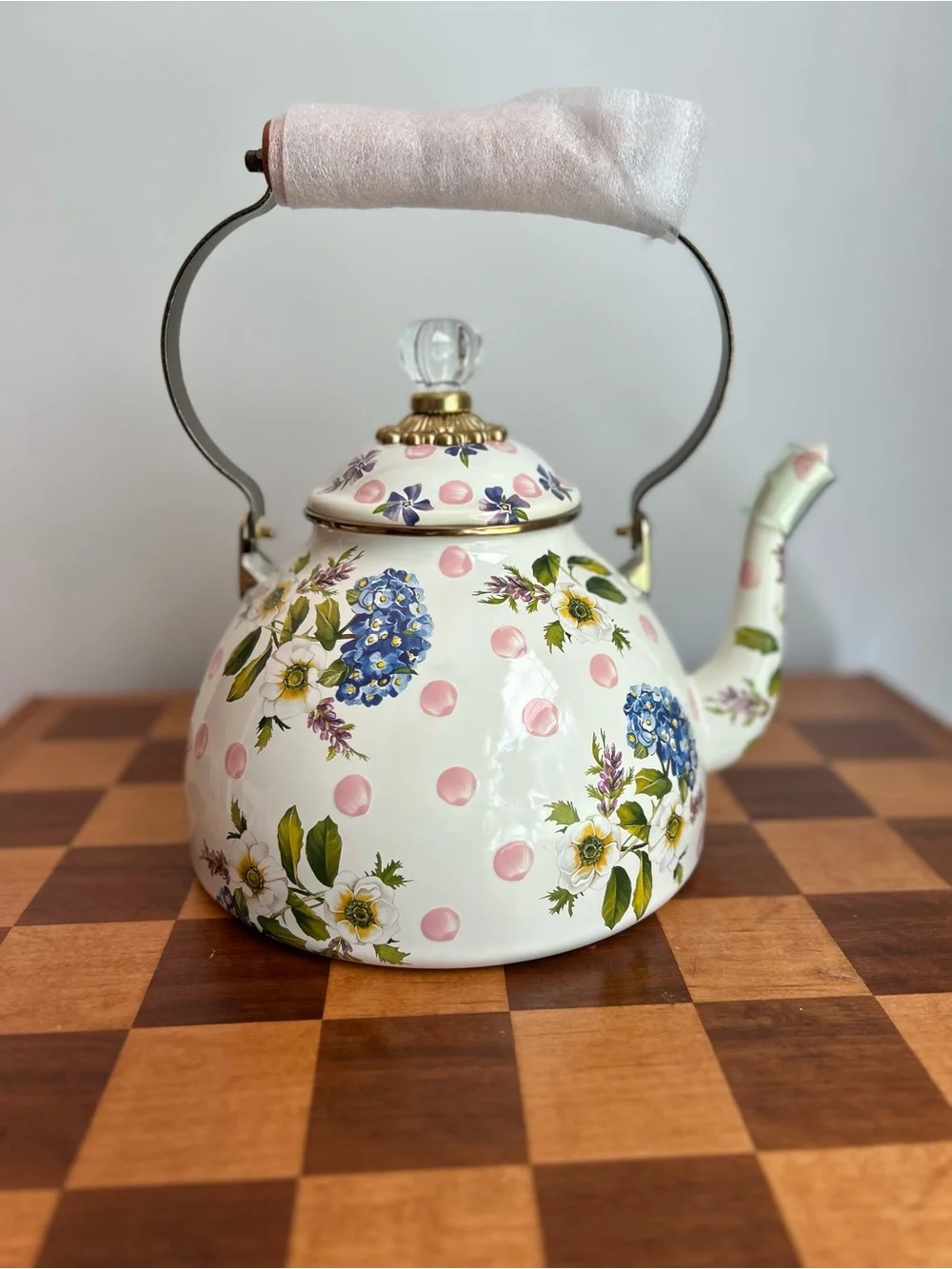 Wildflowers Pink 3 Qt. tea Kettle